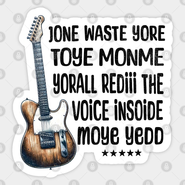 Jone Waste Yore Toye Monme Sticker by BeanStiks